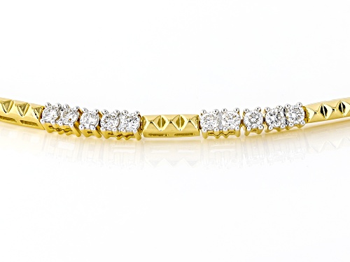 Prazana® Lab-Grown Diamonds 2.00ctw White Diamond 14K Yellow Gold Over Silver Bracelet, F-G SI - Size 7