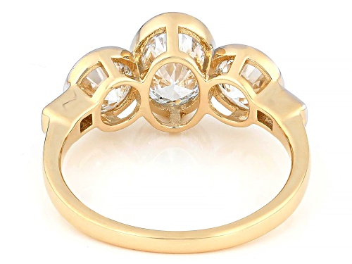 Prazana® Lab-Grown Diamonds 2.50ctw Mixed Shape White Diamond 14k Yellow Gold Ring, H SI1 - Size 10