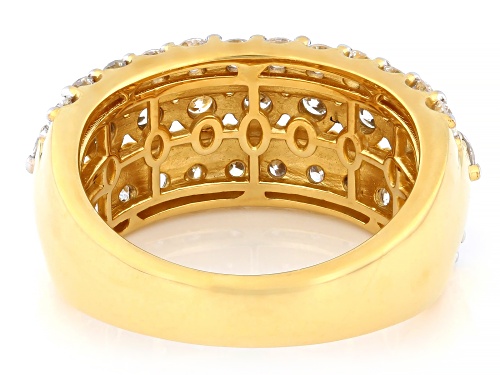 Prazana® Lab-Grown Diamonds 2.00ctw White Diamond 18K Yellow Gold Over Sterling Silver Ring, G-H VS - Size 7