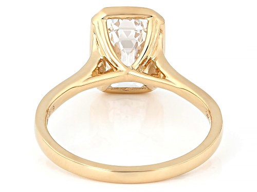 Prazana® Lab-Grown Diamonds 3.00ct Emerald Cut Diamond 14K Yellow Gold Solitaire Ring, F VS2 - Size 6