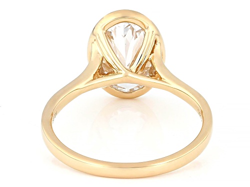 Prazana® Lab-Grown Diamonds 3.00ct Oval Diamond 14K Yellow Gold Solitaire Ring, F VS2 - Size 7