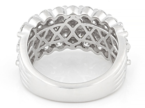 Prazana® Lab-Grown Diamonds 2.55ctw White Diamond Rhodium Over Sterling Silver Ring, G-H VS - Size 7