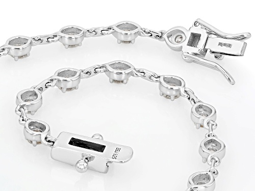 Prazana® Lab-Grown Diamonds 2.00ctw Round Diamond Rhodium Over Sterling Silver Tennis Bracelet, H SI - Size 8