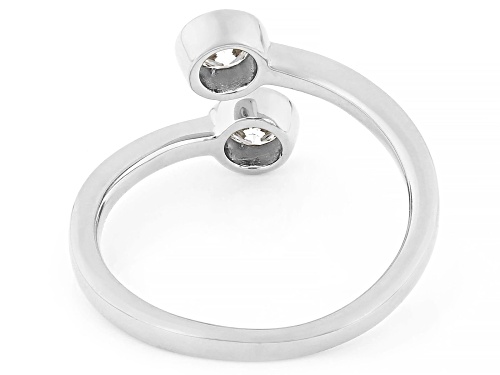 Prazana®Lab-Grown Diamonds 0.50ctw Round Diamond Rhodium Over Sterling Silver Ring, H SI - Size 9