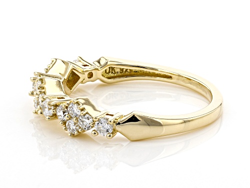 Prazana® Lab-Grown Diamonds 0.40ctw White Diamond 14k Yellow Gold Over Sterling Silver Ring, H SI1 - Size 6