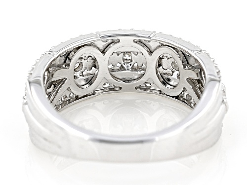 Prazana® Lab-Grown Diamonds 0.50ctw Lab-Grown Diamond Rhodium Over Sterling Silver Band Ring - Size 6