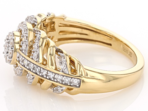 Prazana® Lab-Grown Diamonds 0.50ctw Diamond 14k Yellow Gold Over Sterling Silver Ring - Size 6