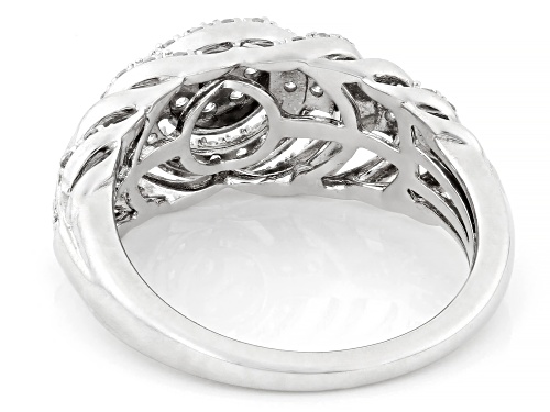 Prazana® Lab-Grown Diamonds 0.50ctw Diamond Rhodium Over Sterling Silver Ring - Size 8