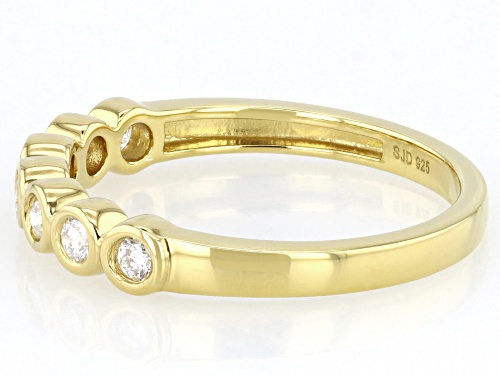 Prazana® Lab-Grown Diamonds 0.25ctw White Diamond 14k Yellow Gold Over Sterling Silver Ring - Size 8