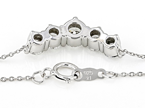 Prazana® Lab-Grown Diamonds 1.33ctw Lab-Grown Diamond Rhodium Over Sterling Silver Necklace, H SI1 - Size 18