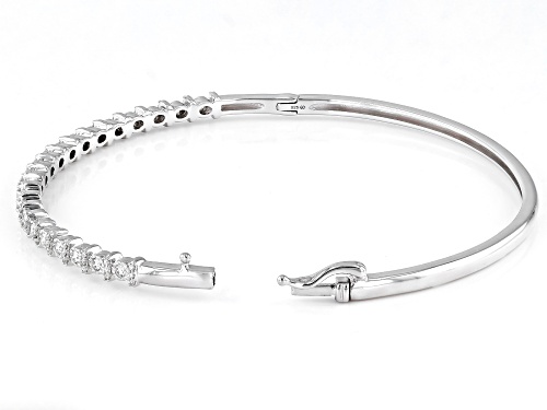 Prazana® Lab-Grown Diamonds 0.50ctw Lab-Grown Diamond Rhodium Over Sterling Silver Bracelet, F SI2 - Size 7