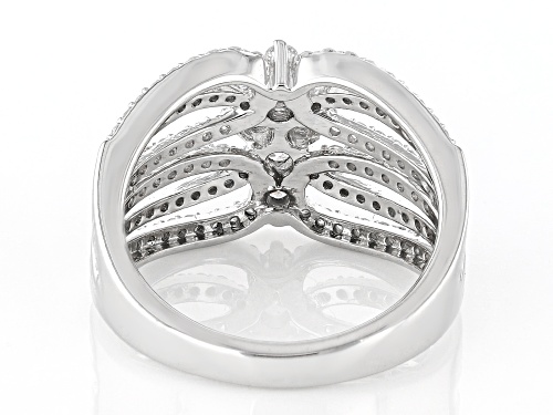 Prazana® Lab-Grown Diamonds 1.00ctw White Lab-Grown Diamond Rhodium Over Sterling Silver Ring, H SI - Size 7