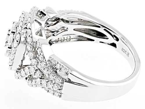 Prazana® Lab-Grown Diamonds 1.00ctw White Lab-Grown Diamond Rhodium Over Sterling Silver Ring, H SI - Size 6