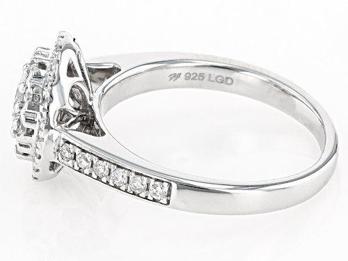 Prazana® Lab-Grown Diamonds 1.00ctw White Lab-Grown Diamond Rhodium Over Sterling Silver Ring, H SI1 - Size 9