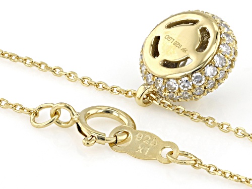 Prazana® Lab-Grown Diamonds 1.00ctw Lab-Grown Diamond 14k Gold Over Sterling Silver Necklace, H SI - Size 18