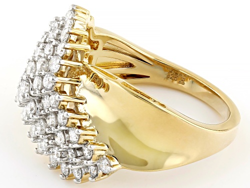 Prazana® Lab-Grown Diamonds 1.00ctw Lab-Grown Diamond 18k Gold Over Sterling Silver Ring, G SI - Size 5