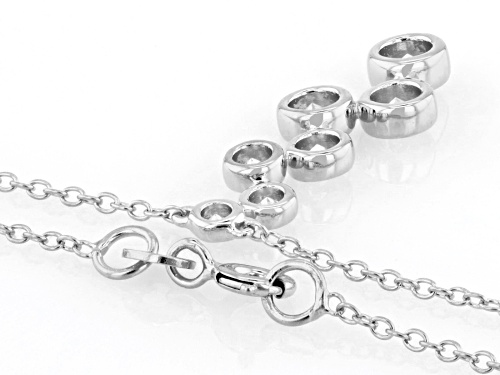 Prazana® Lab-Grown Diamonds 1.00ctw Lab-Grown Diamond Rhodium Over Silver Necklace, G SI