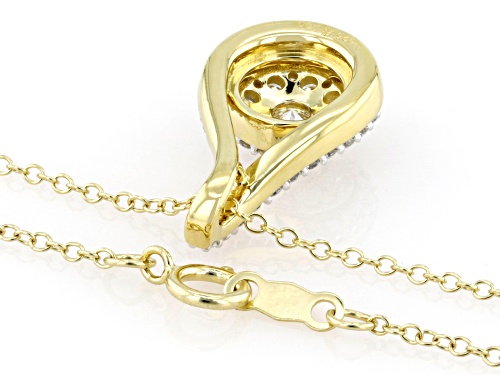 Prazana® Lab-Grown Diamonds 1.00ctw White Diamond 14k Yellow Gold Over Silver Pendant, G SI