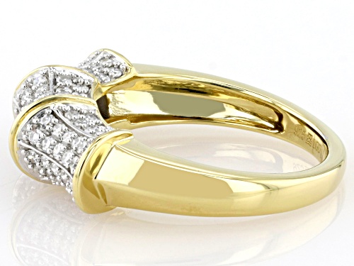 Prazana® Lab-Grown Diamonds 0.75ctw White Lab-Grown Diamond 14k Yellow Gold Over Silver Ring, G SI - Size 6