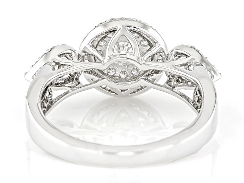 Prazana® Lab-Grown Diamonds 0.75ctw White Diamond Rhodium Over Sterling Silver Ring, G SI - Size 8