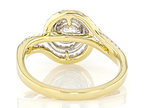 Prazana® Lab-Grown Diamonds 1.00ctw White Diamond 14k Yellow Gold Over Silver Ring, G SI - Size 8