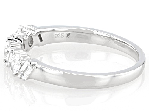 Prazana® Lab-Grown Diamonds 0.40ctw White Diamond Rhodium Over Sterling Silver Ring, G-H SI - Size 8