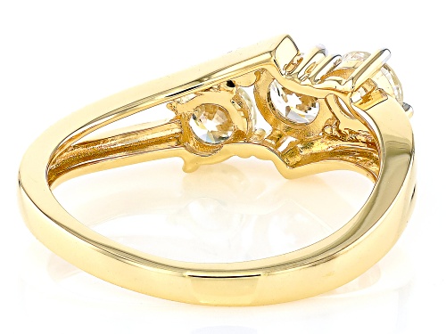 Prazana® Lab-Grown Diamonds 1.00ctw White Diamond 14k Yellow Gold 3-Stone Ring, G-H VS - Size 7