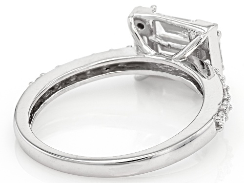 Prazana® Lab-Grown Diamonds 1.00ctw White Diamond Rhodium Over Sterling Silver Ring, H SI - Size 7