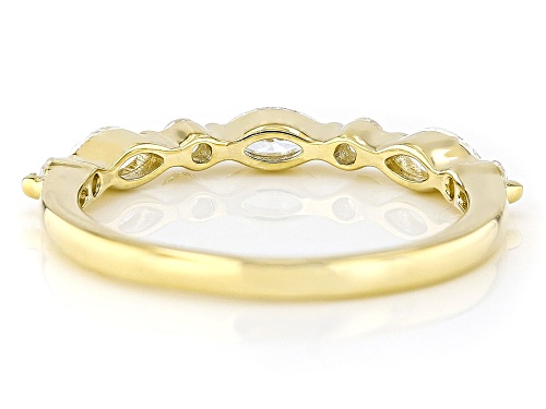 Prazana® Lab-Grown Diamonds 0.50ctw White Diamond 14k Yellow Gold Over Silver Band Ring, H SI - Size 10