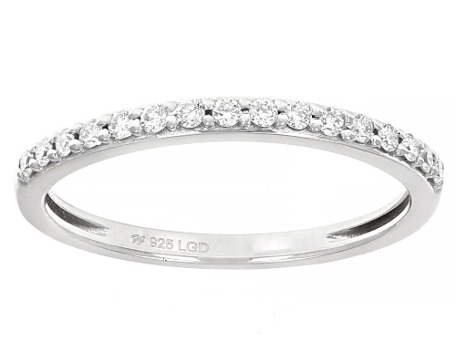 Prazana® Lab-Grown Diamonds 1.00ctw White Diamond Rhodium Over Sterling Silver Ring Set, H SI1 - Size 7