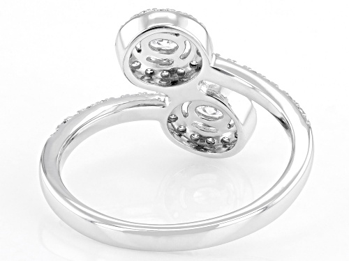 Prazana® Lab-Grown Diamonds 0.50ctw White Diamond Rhodium Over Sterling Silver Ring, H SI - Size 7