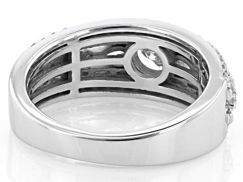 Prazana® Lab-Grown Diamonds 1.50ctw White Diamond Rhodium Over Sterling Silver Ring, H SI1 - Size 7