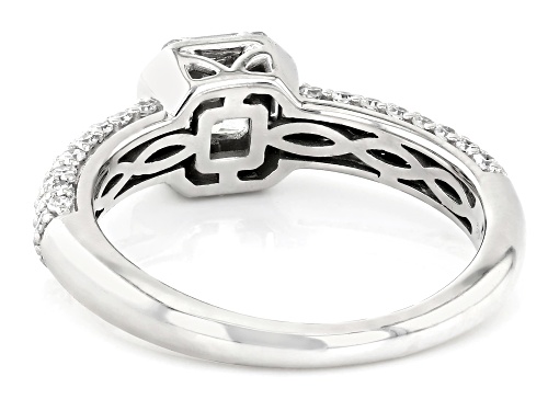 Prazana® Lab-Grown Diamonds 1.00ctw White Diamond Rhodium Over Sterling Silver Ring, H SI1 - Size 6