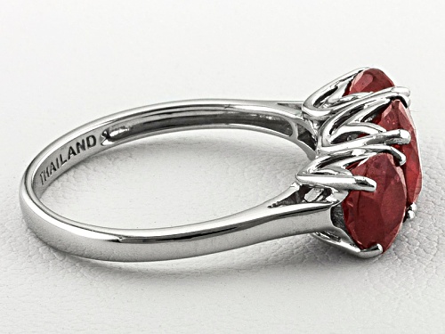 Mahaleo ® Ruby 4.60ctw 14k White Gold Ring - Size 6