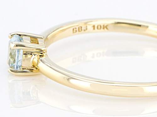 0.26ctw Round Glacier Topaz™ 10k Yellow Gold Solitaire Ring - Size 8