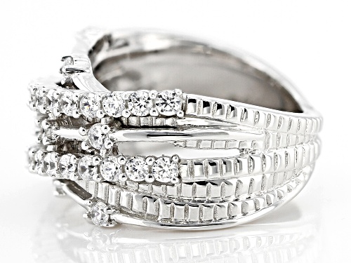 Lisa Mason For Bella Luce® 2.28ctw Diamond Simulant Platinum Over Silver Celestial Ring(1.38ctw DEW) - Size 5