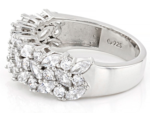 Lisa Mason For Bella Luce® 4.54ctw White Diamond Simulant Platinum Over Silver Celestial Ring - Size 7