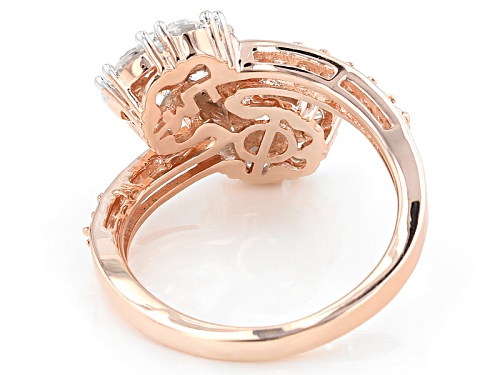 3.13ctw Bella Luce ® 18k Rose Gold Over Sterling Silver Floral Ring - Size 7