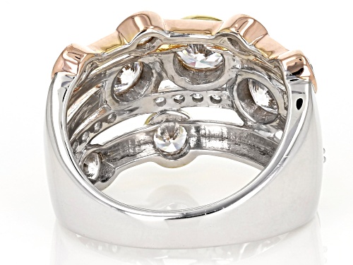 Bella Luce®4.30CTW 18K Yellow Gold, Rose Gold, & Rhodium Over Silver Ring - Size 5