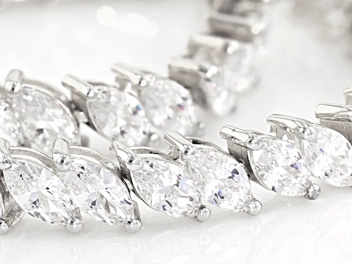 Bella Luce ® White Diamond Simulant Rhodium Over Silver Bracelet - Size 8