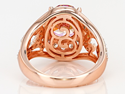 Bella Luce Luxe ™ Fancy Morganite Color And White Cubic Zirconia Eterno ™ Rose Ring - Size 7