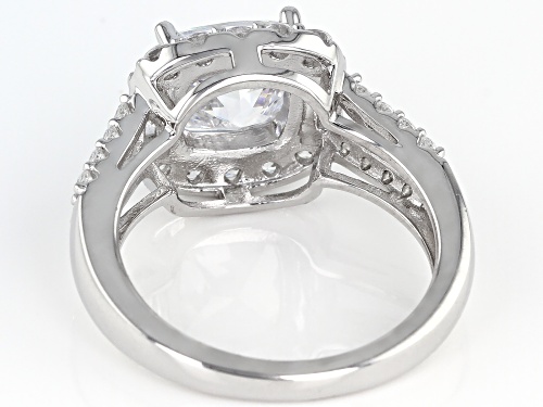 Bella Luce Luxe™ 5.42ctw Cubic Zirconia Rhodium Over Silver Ring (2.86ctw DEW) - Size 10