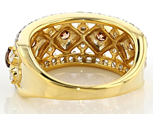 Bella Luce Luxe®2.46ctw Caramel and White Cubic Zirconia Eterno™Yellow Ring (1.39ctw DEW) - Size 6