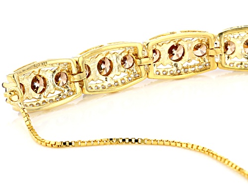 Bella Luce Luxe ™ 10.50ctw Caramel and White Cubic Zirconia Eterno ™ Yellow Bracelet