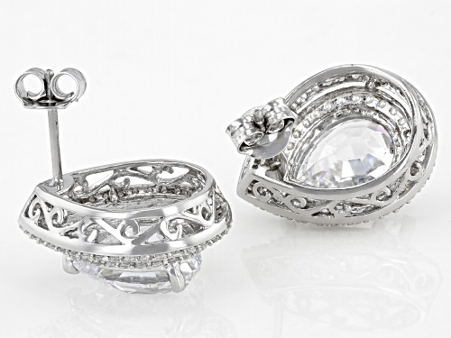 Bella Luce Luxe ™ 16.64ctw Platinum Over Sterling Silver Earrings