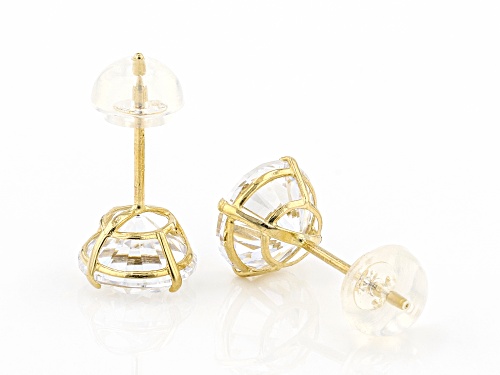 Bella Luce Luxe ™ 4.03ctw Cubic Zirconia 14k Yellow Gold Stud Earrings