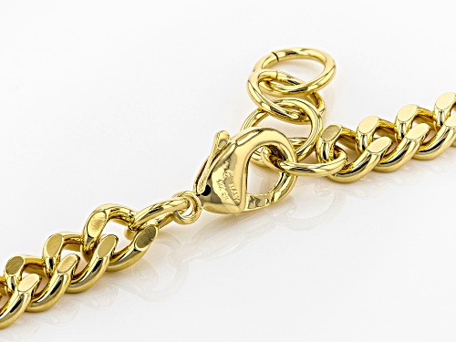 Moda Al Massimo® 18k Yellow Gold Over Bronze Multi-Strand Curb 23 1/2 Inch Necklace - Size 23.5