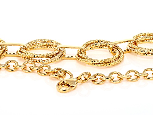Moda Al Massimo® 18k Gold Over Bronze with 0.40ctw Bella Luce® Diamond Cut Circle 20