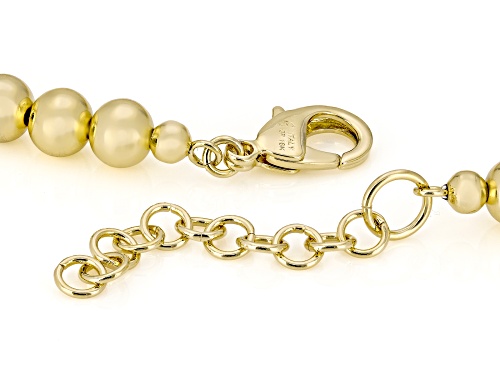 Moda Al Massimo® 18k Yellow Gold Over Bronze 5-10mm Bead and 8.5mm Cultured FWP 18