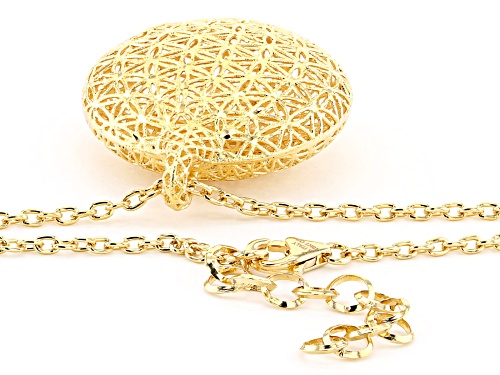 Moda Al Massimo™ 18k Yellow Gold Over Bronze Designer Filigree 19.5 inch Necklace - Size 19.5